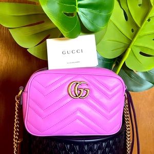 Gucci Mini GG Marmont Chain Shoulder Bag